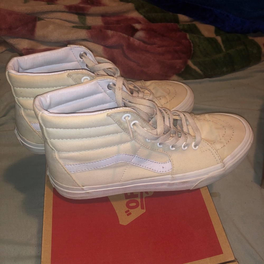 Vans SK8 Hi “True White” men’s size 8